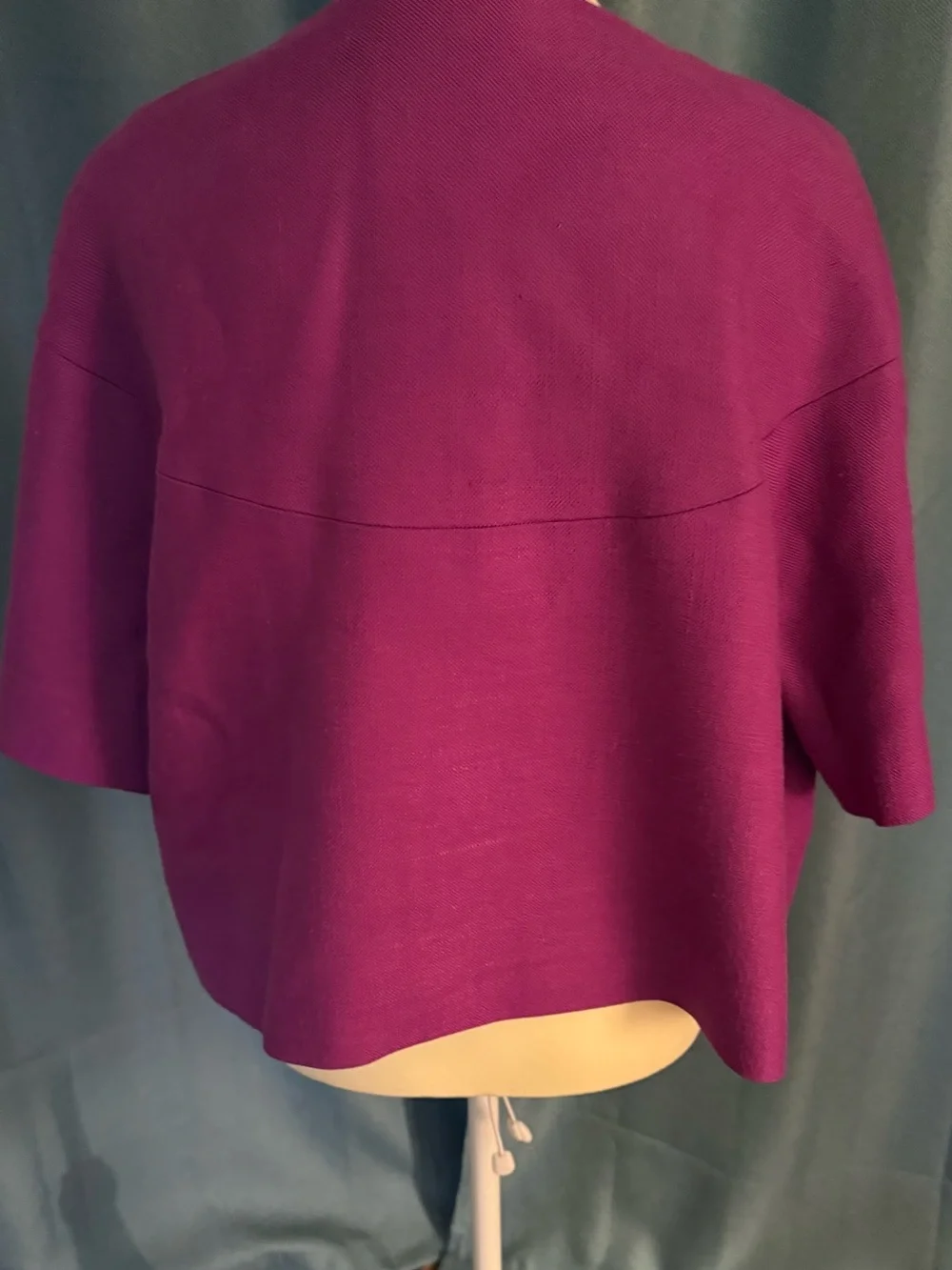 kate spade Short Sleeve Cropped Jacket - Plum